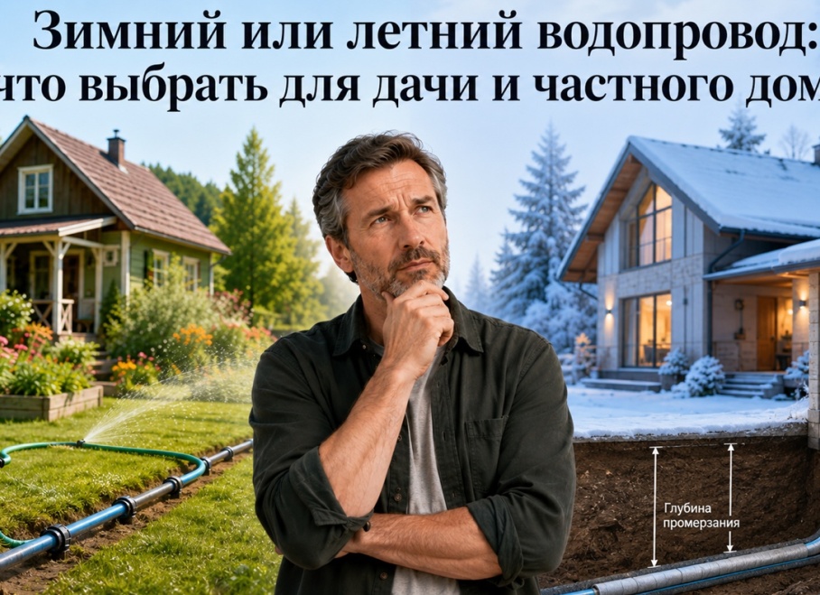 Летний и зимний водопровод для бани: особенности, характеристики и способы монтажа