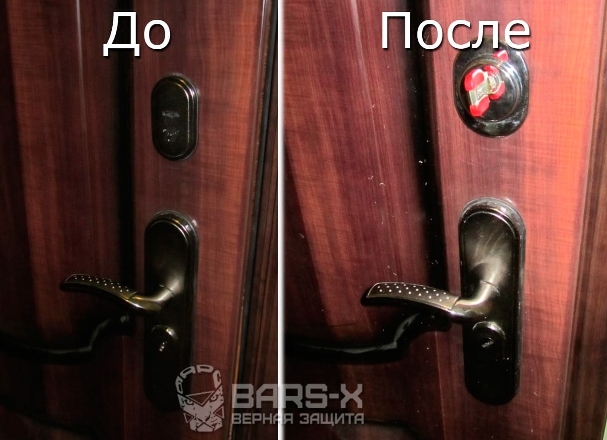 Порядок замены броненакладки двери. Как установить броненакладку на цилиндровый замок.