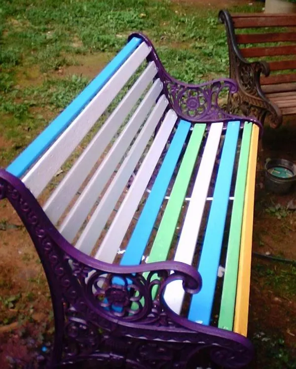 Чем покрасить скамейку из древесины. Чем красить скамейку на улице. 19