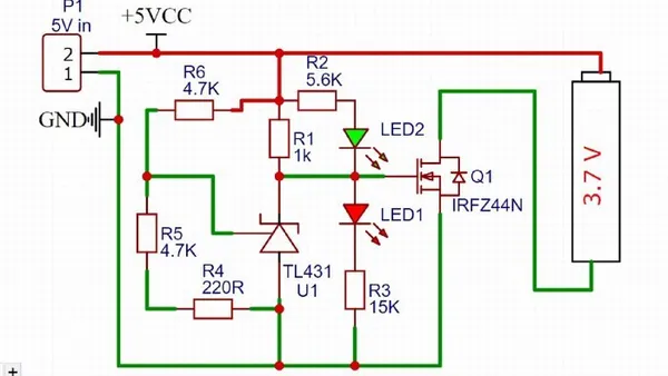 Схемы для изготовления индикатора заряда батареи. Как сделать индикатор заряда. 3