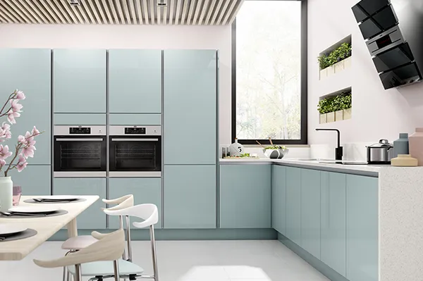 Голубая кухня: 70 лучших фото-проектов и советы по оформлению кухни. Голубой фартук на кухне с чем сочетается. 2