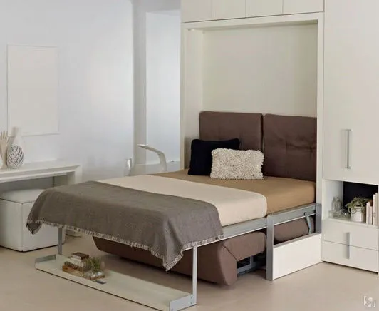 Как разместить кровать в однушке. Как отделить кровать в однокомнатной квартире. 30