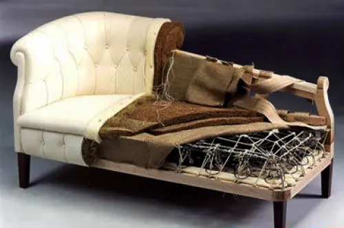 8 советов, как выполнить перетяжку дивана своими руками. Как загибать углы при обтяжке мебели. 3