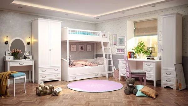 Как выбрать двухъярусную кровать для детей. Как выглядит двухэтажная кровать. 4