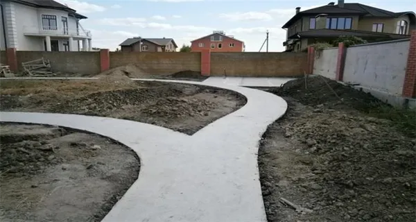 Проект бетонной дорожки