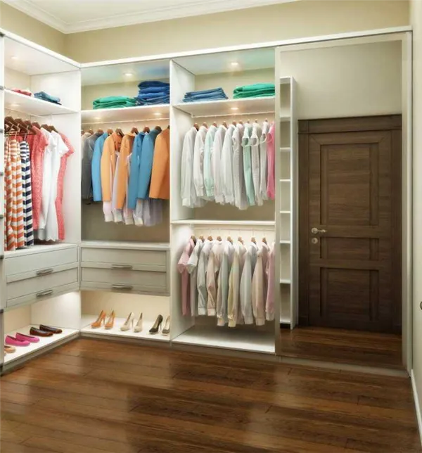 Маленькая гардеробная комната. Как оформить гардеробную комнату небольшого размера. 28