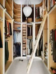 Маленькая гардеробная комната. Как оформить гардеробную комнату небольшого размера. 12