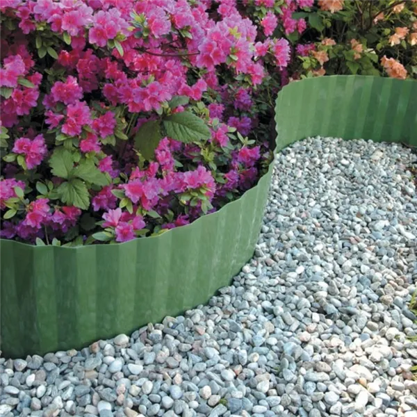 Садовая бордюрная лента для грядок, газонов, клумб. Как использовать бордюрную ленту в саду. 4