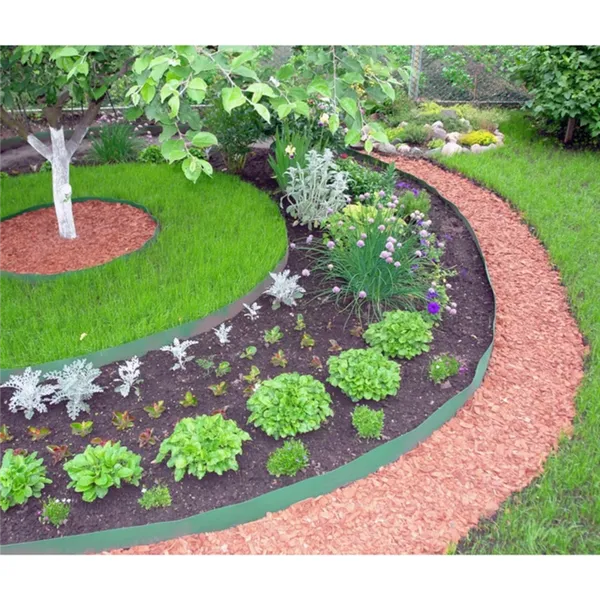Садовая бордюрная лента для грядок, газонов, клумб. Как использовать бордюрную ленту в саду. 2