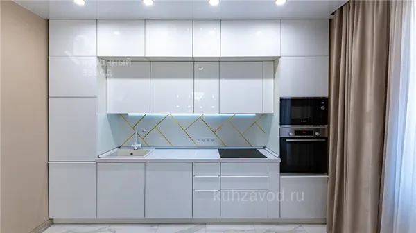 Белая кухня: как выбрать материал и дизайн гарнитура и не ошибиться. Столешница для белой кухни какую выбрать. 2