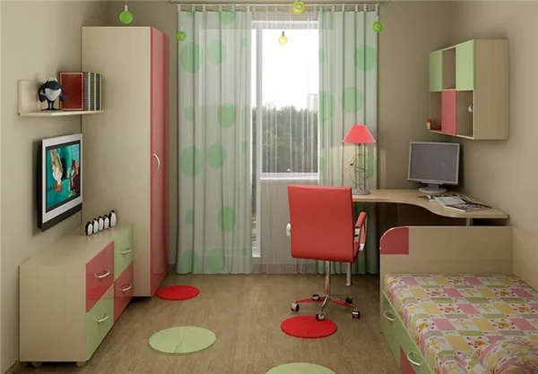 Дизайн детской прямоугольной комнаты: 100 фото. Как расставить мебель в прямоугольной комнате детской. 3