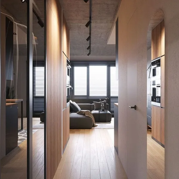 Дизайн квартиры-студии: идеи обустройства, освещение, стили, отделка. Как выглядит квартира студия однокомнатная фото. 13