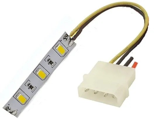 Подключение светодиодной ленты к компьютеру через USB или блок питания ПК. Как запитать светодиодную ленту от usb. 3