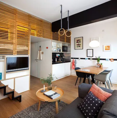 Дизайн квартиры-студии: идеи обустройства, освещение, стили, отделка. Как выглядит квартира студия однокомнатная фото. 9