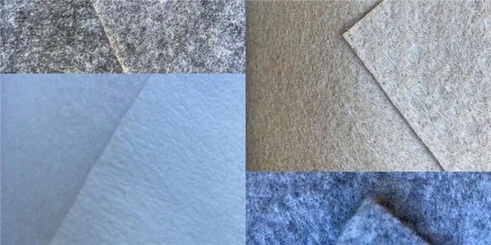 Укладка геотекстиля у кустарников