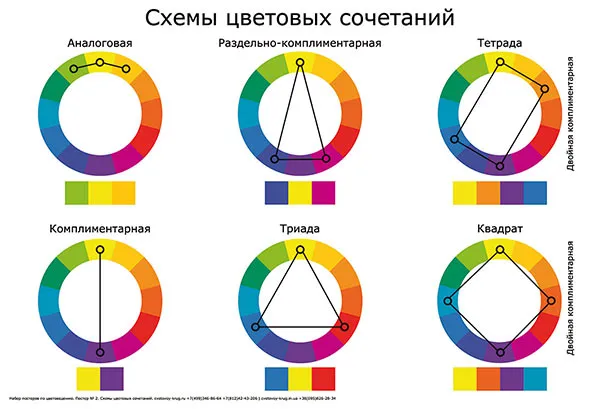 Противоположные цвета как называются Что такое цветовой круг и как им пользоваться 3