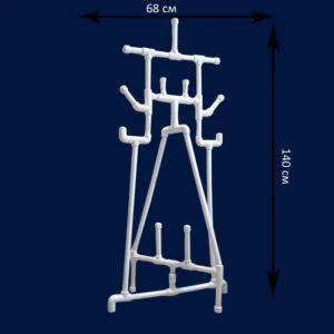 Вешалка из труб ПВХ своими руками: чертежи и фото