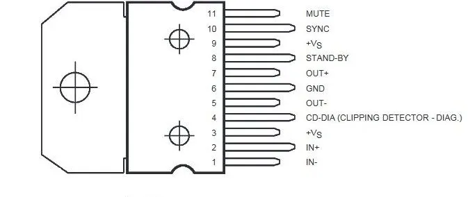 распиновка TDA7396