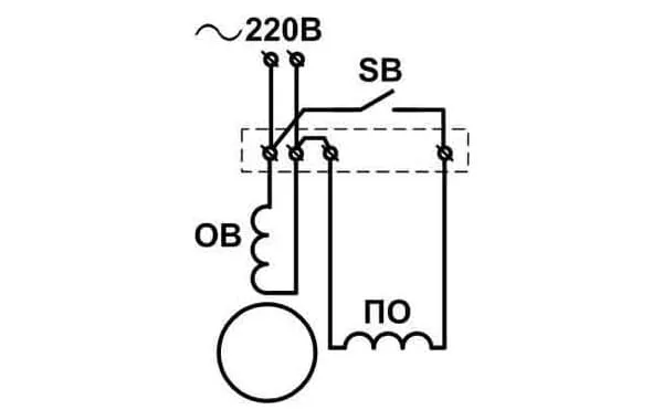 Двигатель от стиральной машины и схема его подключения к сети