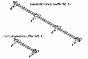 снегозадержатели на крышу гранд лайн