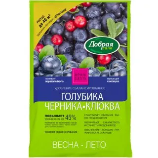 Удобрение Голубика-Черника-Клюква Добрая сила – это высокопитательный комплекс для лесных ягод