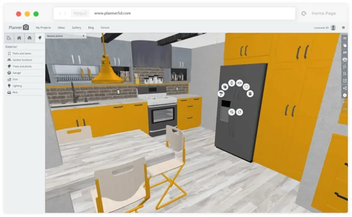 Программа для дизайнера интерьера Planner 5D
