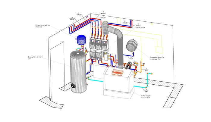 Схема газовой котельной в частном доме